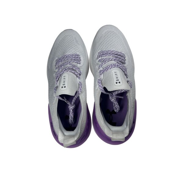 Under Armour Womens Shift Running UA Shoes White Purple Low Top Training Size 11 - Picture 4 of 9